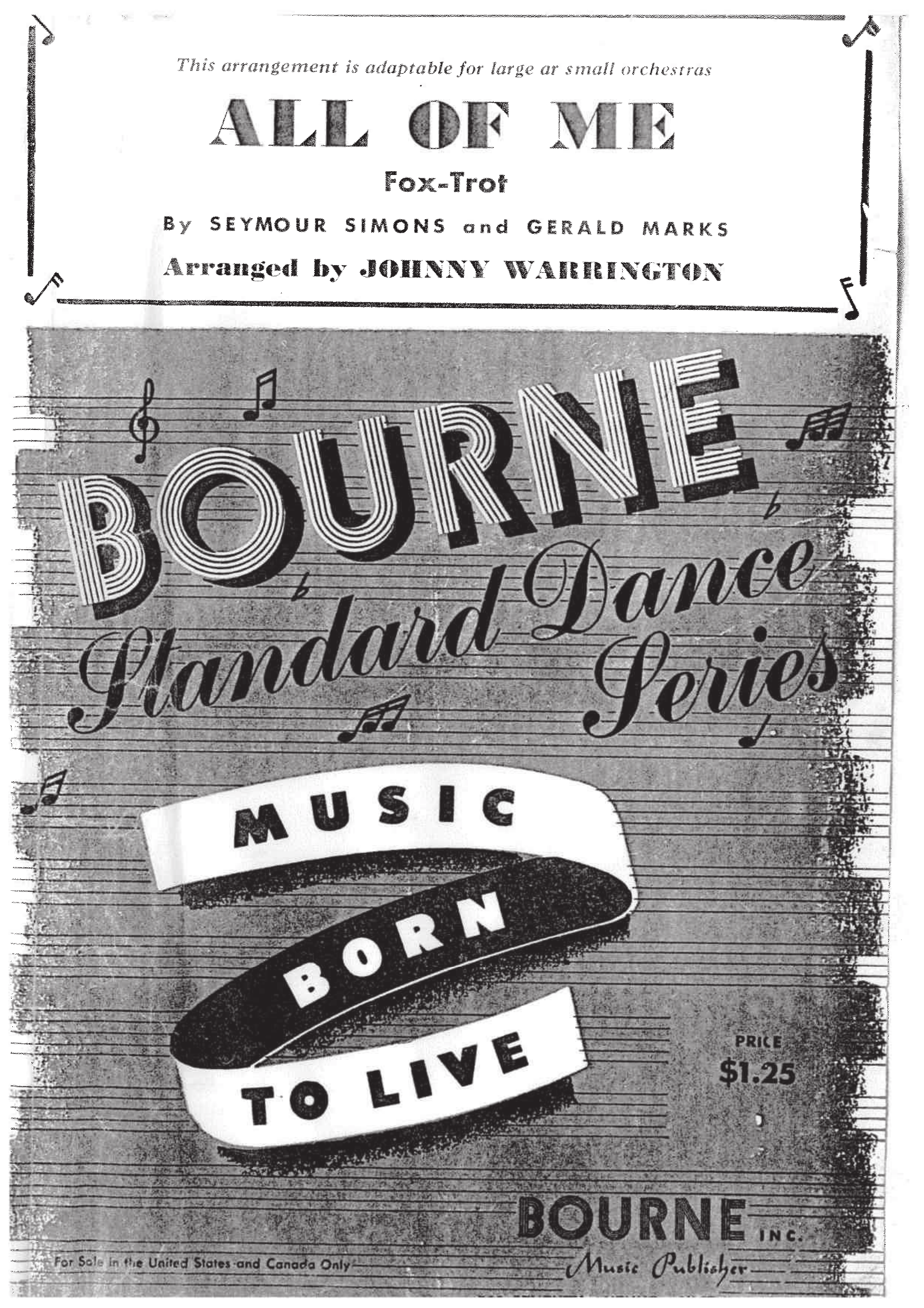 All Of Me (J.Warrington)