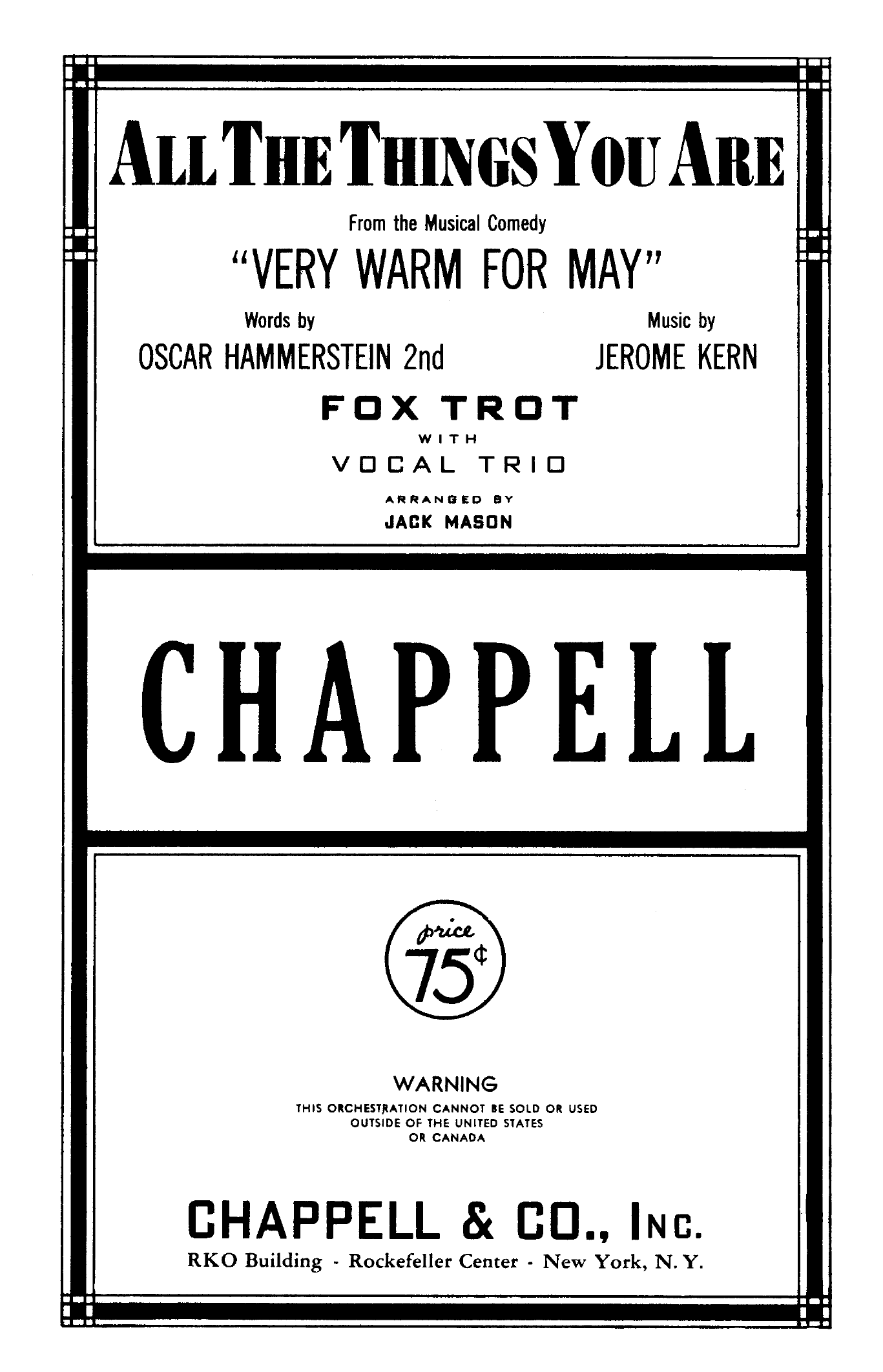 All The Things You Are (J.Mason)